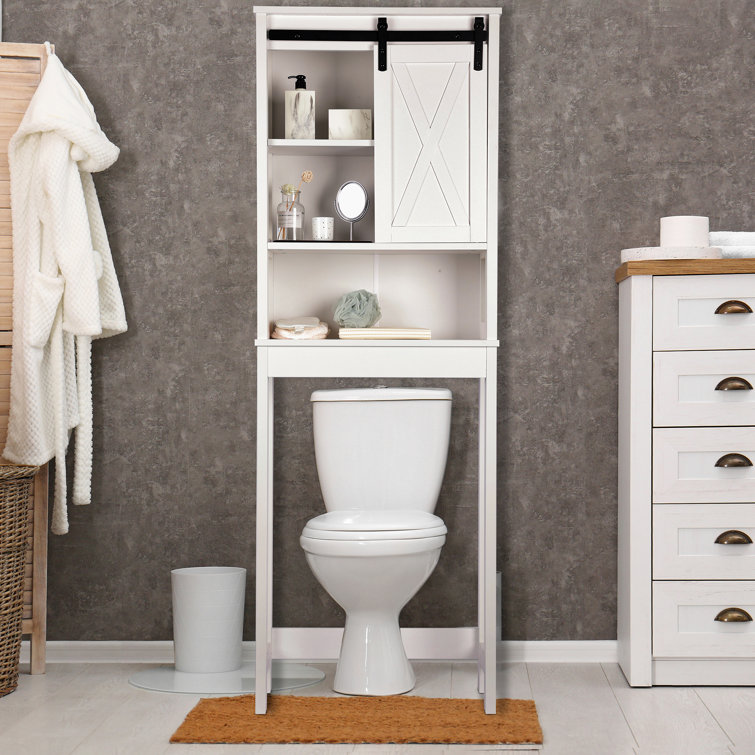 Gracie Oaks Kolsten Freestanding OverTheToilet Storage & Reviews